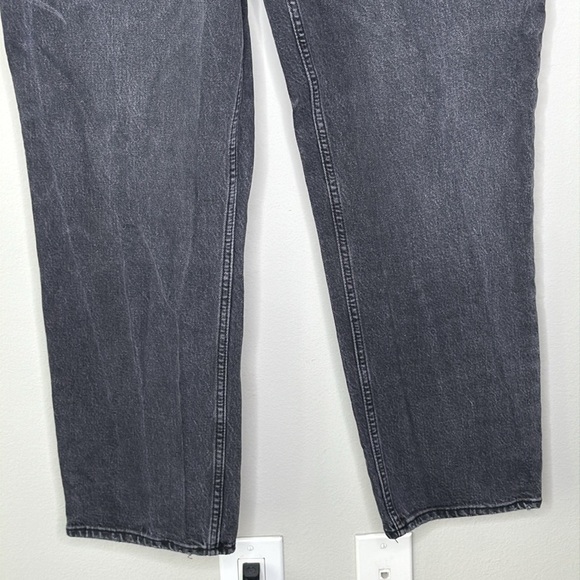 Abercrombie & Fitch 90's Straight Ultra High Rise Jeans Dark Wash Size 34/18L - Picture 3 of 9